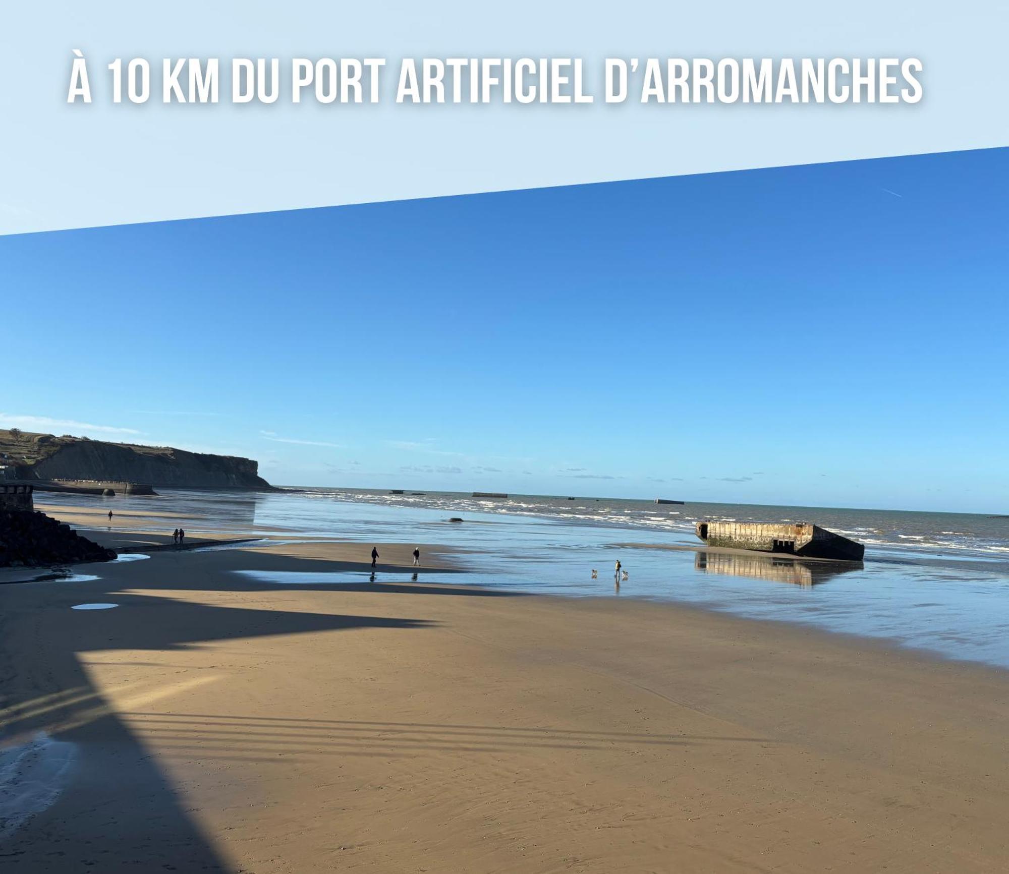 Nid De Pie Grand Duplex Lumineux Cadre Verdoyant Calme A 5 Mn De La Mer Pres Port En Bessin, Bayeux, Omaha Beach, Commes Exteriér fotografie